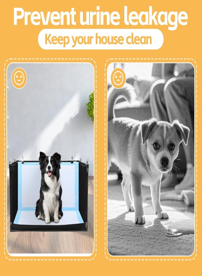 HOMBYS Dog Pee Pad Holder with High Walls, No-Spill Indoor Potty for Large Dogs, Foldable Puppy Litter Box, Patent Pending (25.2" Lx21.3 Wx15.7 H) - Image 4